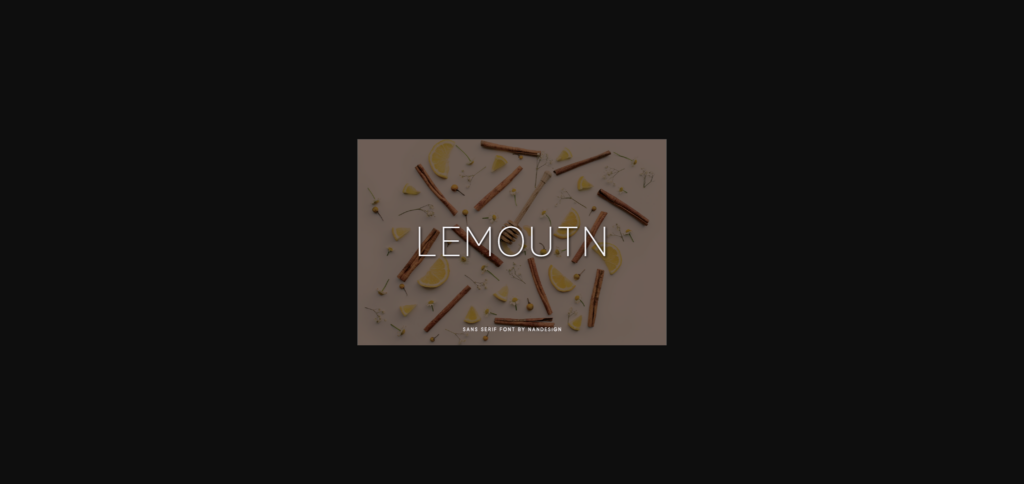 Lemoutn Font Poster 3