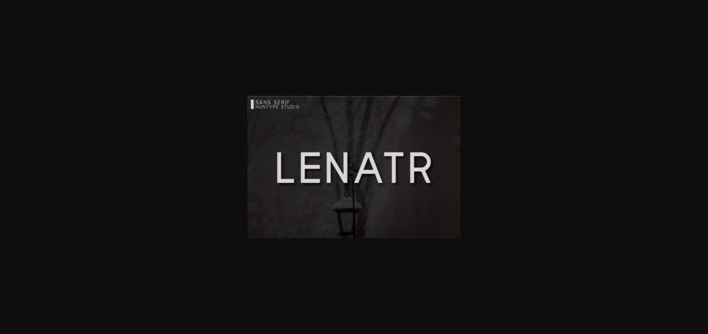 Lenatr Font Poster 1