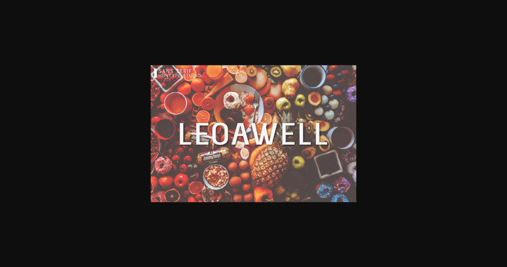 Leoawell Font Poster 3