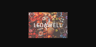 Leoawell Font Poster 1