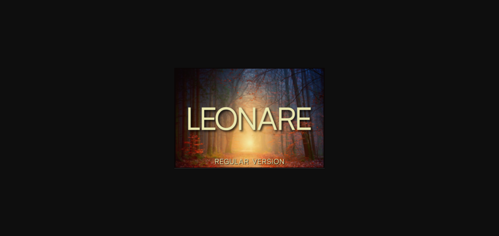 Leonare Regular Font Poster 3