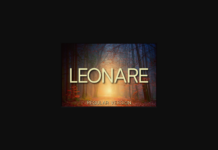 Leonare Regular Font Poster 1