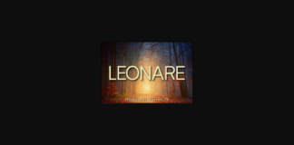 Leonare Regular Font Poster 1