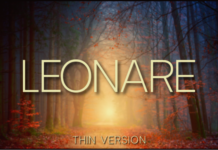 Leonare Thin Font