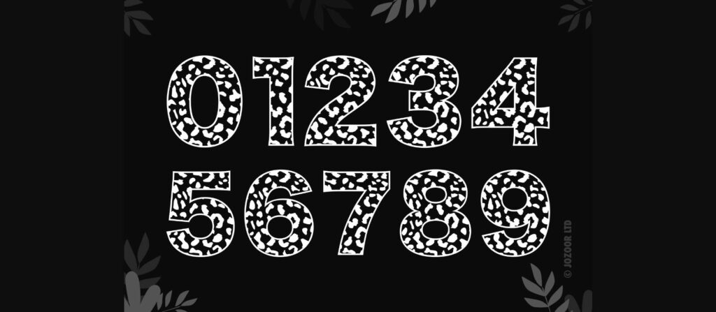 Leopard Font Poster 6