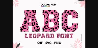 Leopard Font Poster 1