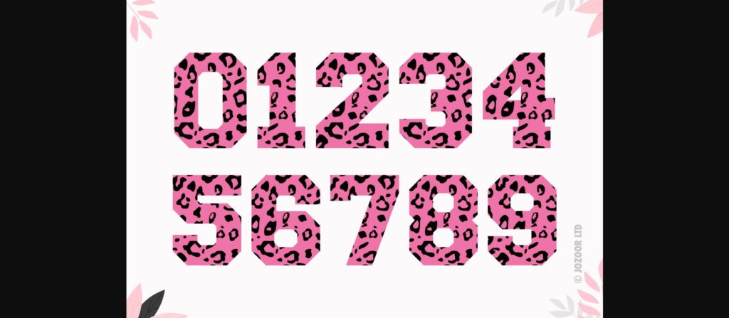 Leopard Font Poster 6