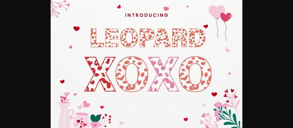 Leopard Font Poster 3