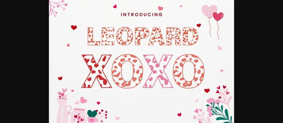 Leopard Font Poster 1