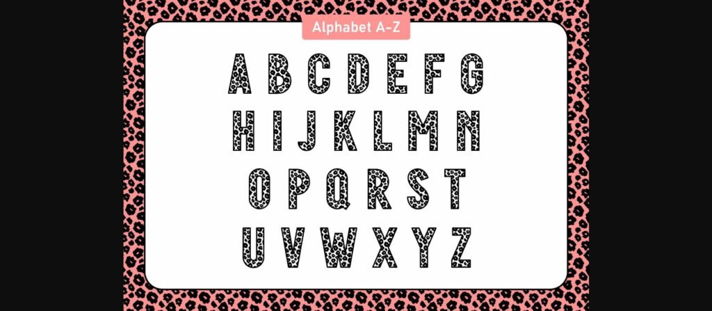 Leopard Font Poster 5