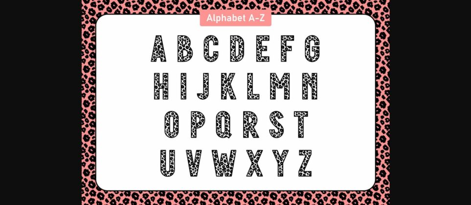 Leopard Font Poster 5