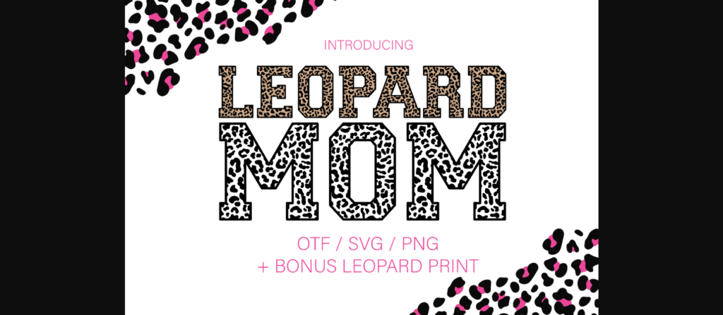 Leopard Mom Font Poster 3