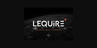 Lequire Font Poster 1