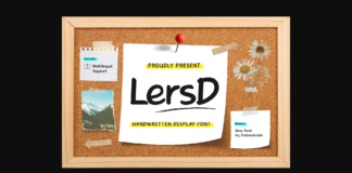 Lersd Font Poster 1