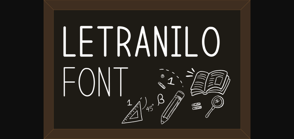 Letranilo Font Poster 3