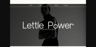 Lettle Power Font Poster 1