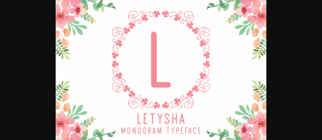 Letysha Font Poster 3