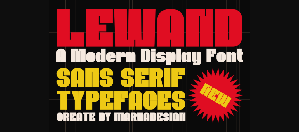 Lewand Font Poster 3