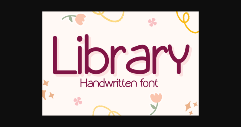 Library Font Poster 3