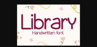 Library Font Poster 1