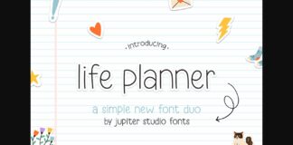 Life Planner Duo Font Poster 1