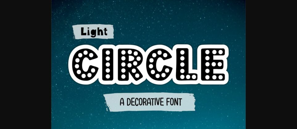 Light Circle Font Poster 3