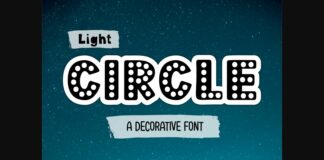 Light Circle Font Poster 1