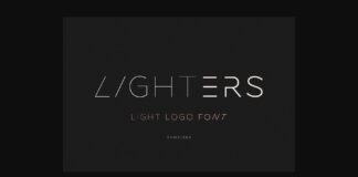 Lighters Font Poster 1