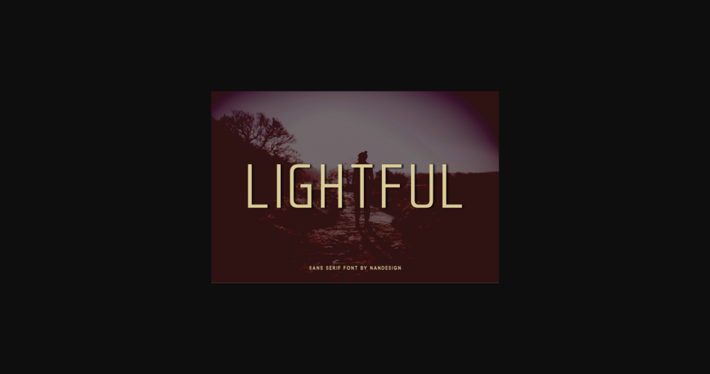 Lightful Font Poster 3