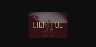 Lightful Font Poster 1