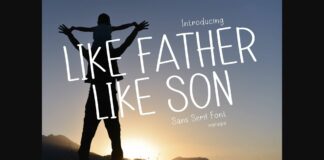 Like Father Like Son Font Poster 1