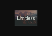 Limitless Font Poster 1