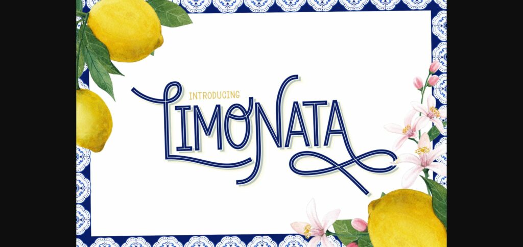 Limonata Font Poster 3