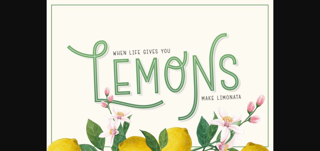 Limonata Font Poster 5