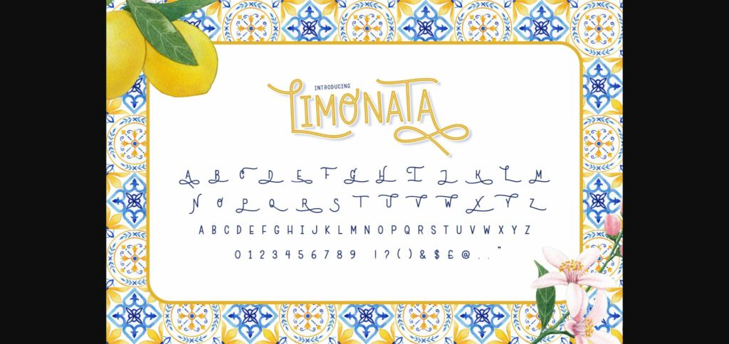 Limonata Font Poster 8