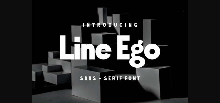 Line Ego Font Poster 1