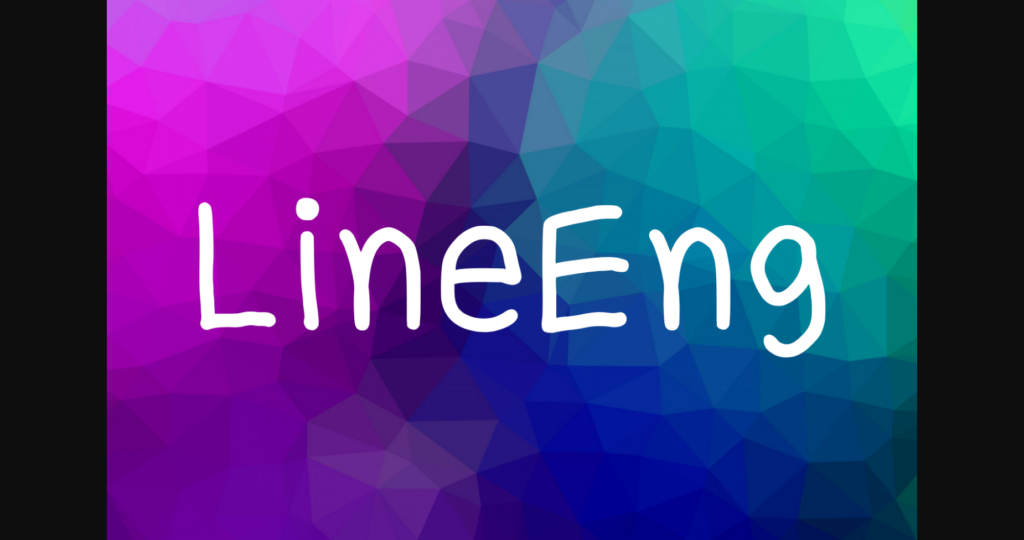 Lineeng Font Poster 3