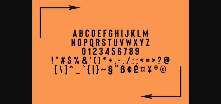 Linemark Font Poster 2