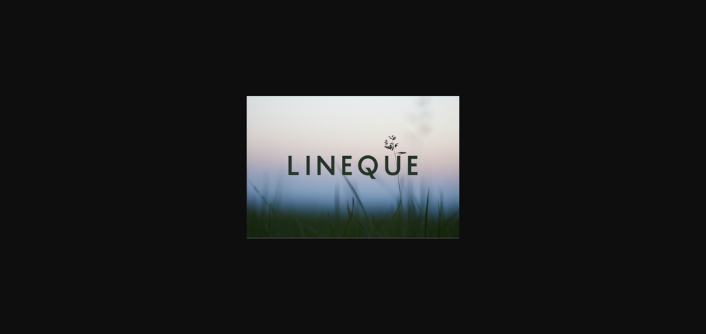 Lineque Font Poster 1