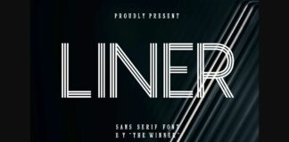 Liner Font Poster 1