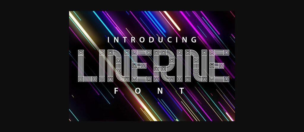 Linerine Font Poster 1