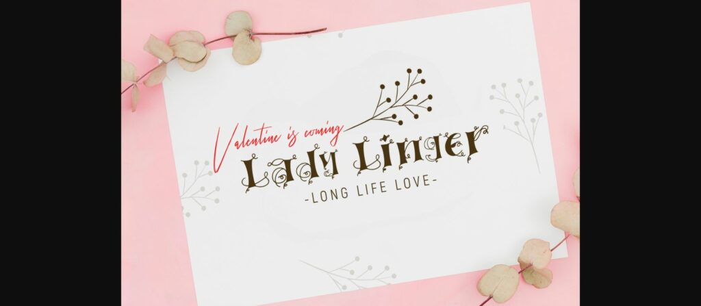 Linger Font Poster 4