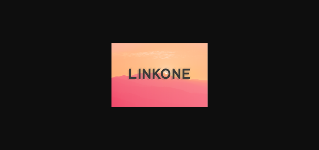 Linkone Font Poster 3