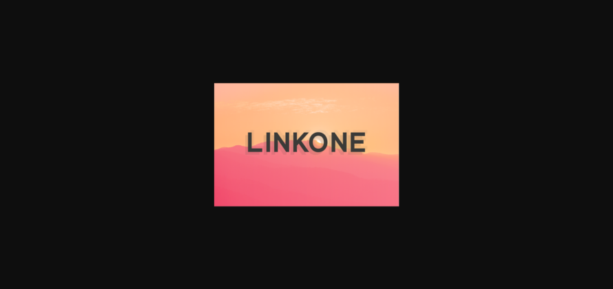 Linkone Font Poster 1