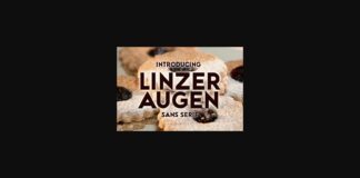 Linzer Augen Font Poster 1