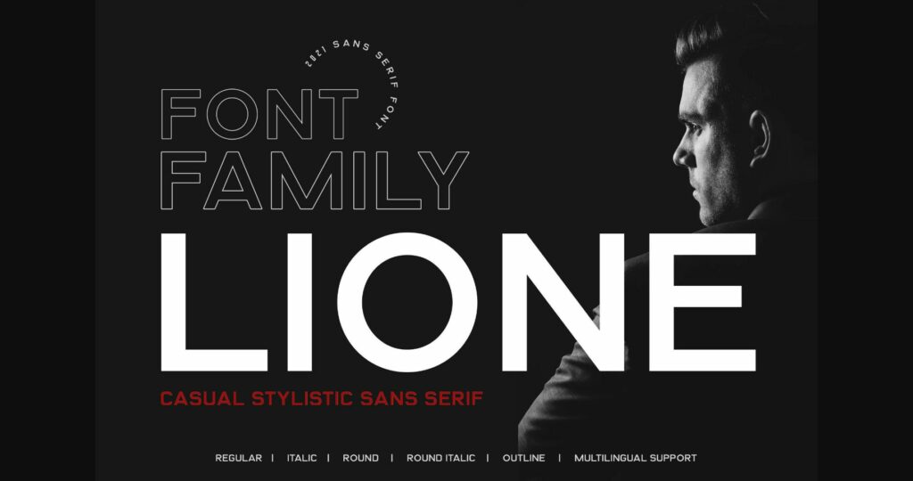 Lione Font Poster 3