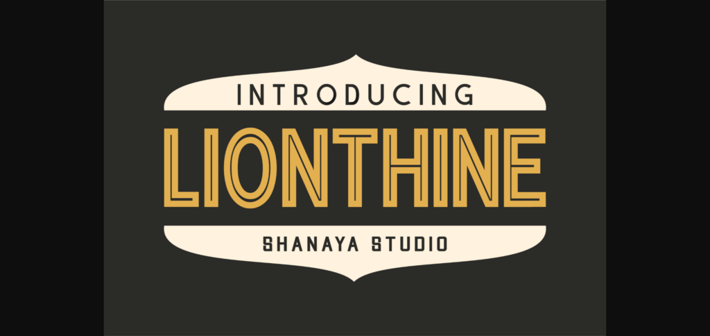 Lionthine Font Poster 1