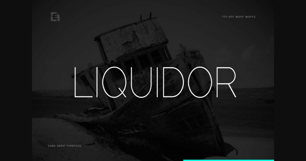 Liquidor Font Poster 1