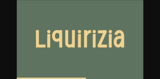 Liquirizia Font Poster 1