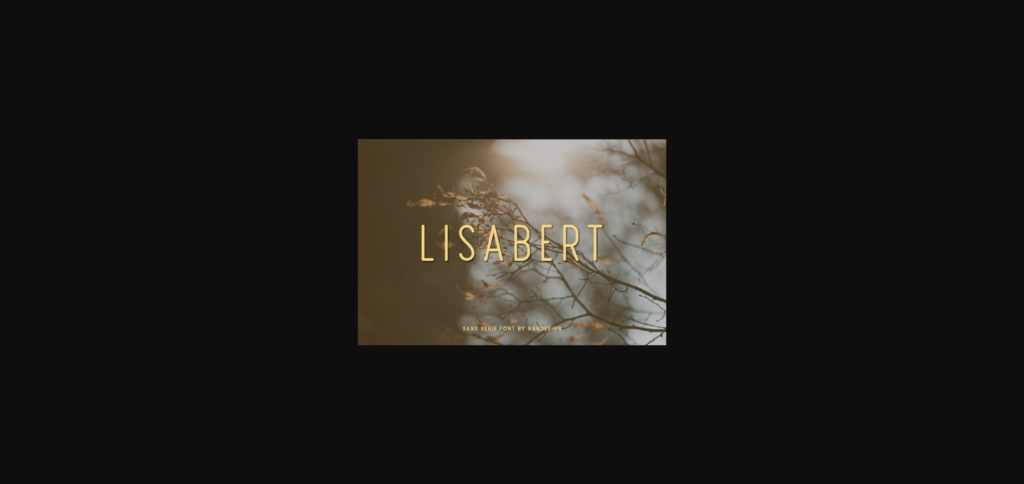 Lisabert Font Poster 1